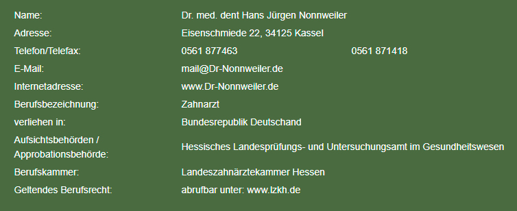 Impressum Impressum